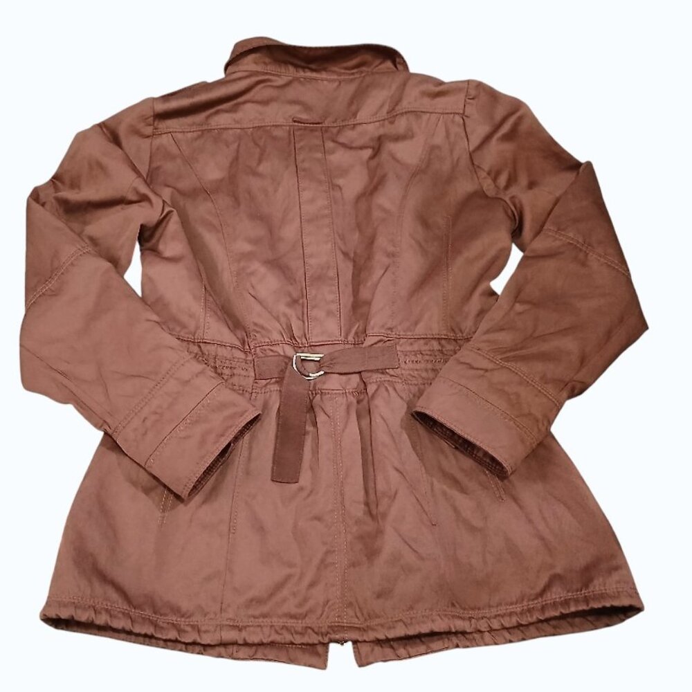 WHITE HOUSE BLACK MARKET Burgundy Utility Jacket Size 4 EUC - Picture 3 of 16